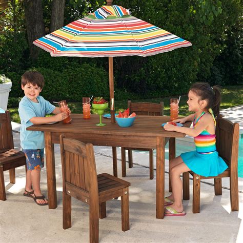 kidkraft patio table|outdoor umbrella for child's table.